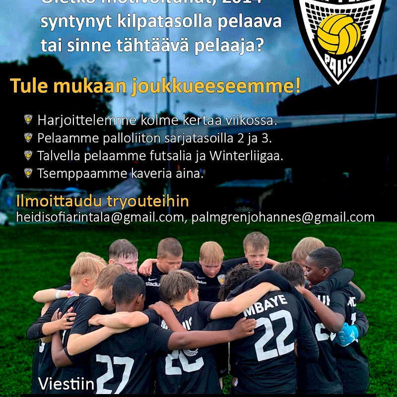 KäPa 2014 City 1 -joukkueen tryoutit ⚽