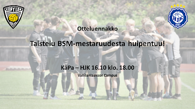 Taistelu BSM-mestaruudesta huipentuu 16.10!